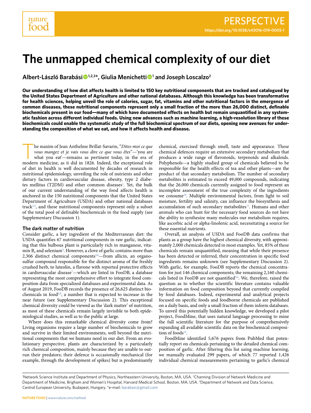 The Unmapped Chemical Complexity of Our Diet