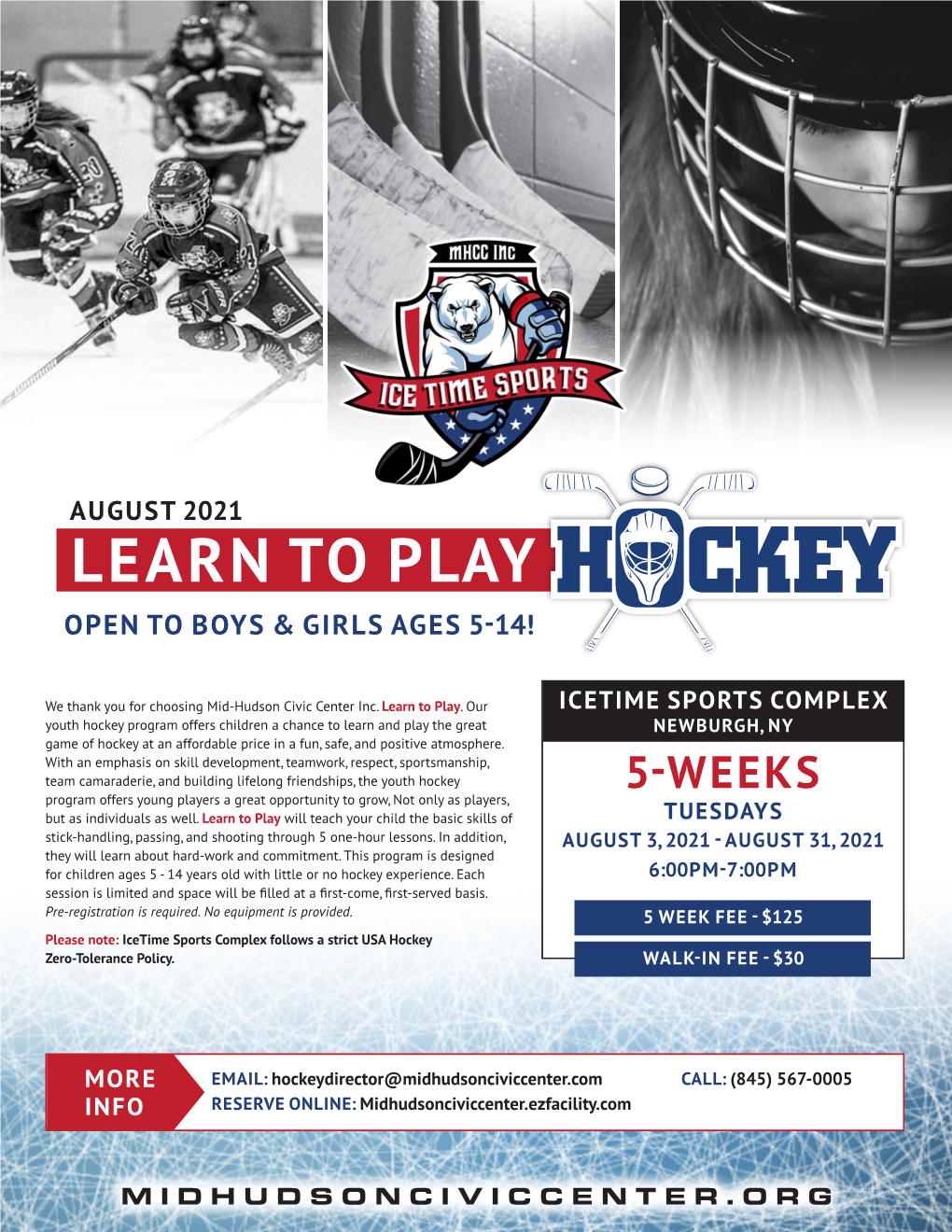 Learn to Play Hockey: Ice Hockey Helmet with Face Mask, Mouth Guard, Neck Guard, Elbow Pads, Gloves, Athletic Cup, Shin Pads, & Shoulder Pads