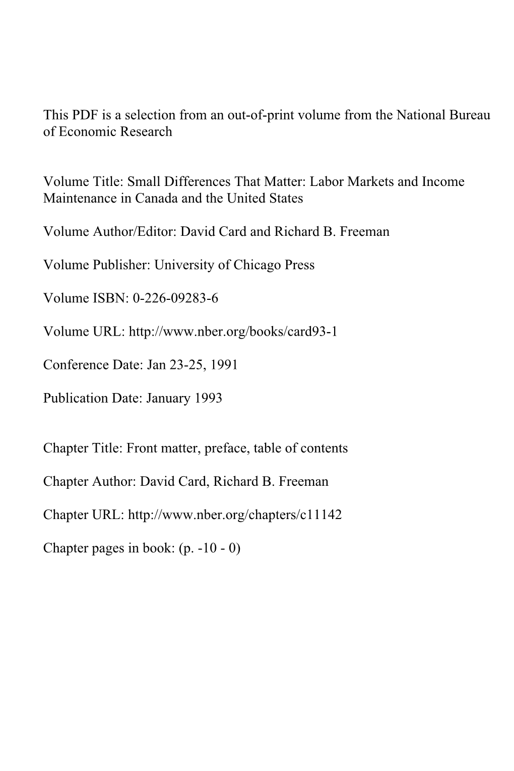 Front Matter, Preface, Table of Contents
