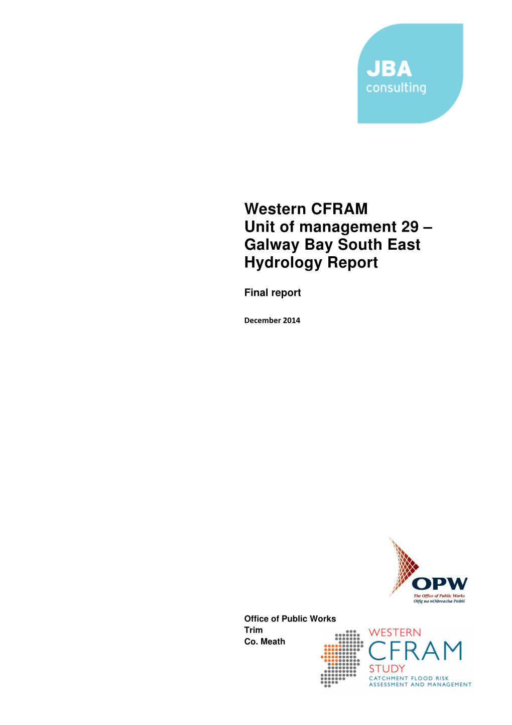 Galway Bay South East Hydrology Report