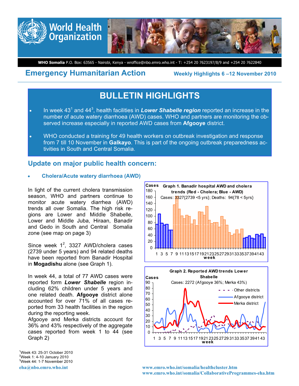 EHA Weekly 6-12 November 2010