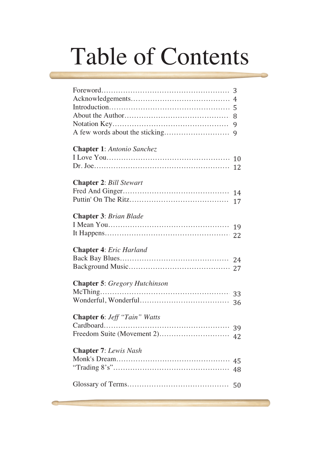 Table of Contents