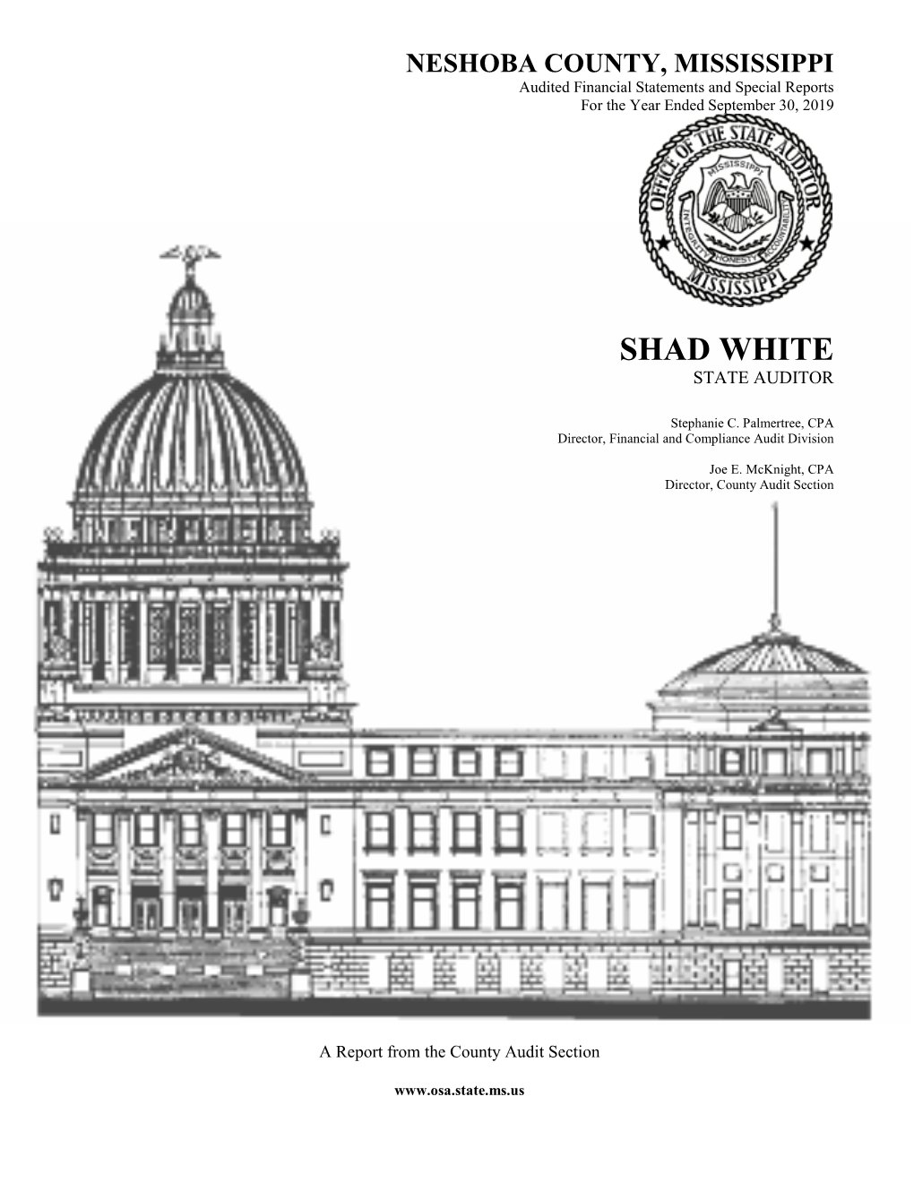 Shad White State Auditor