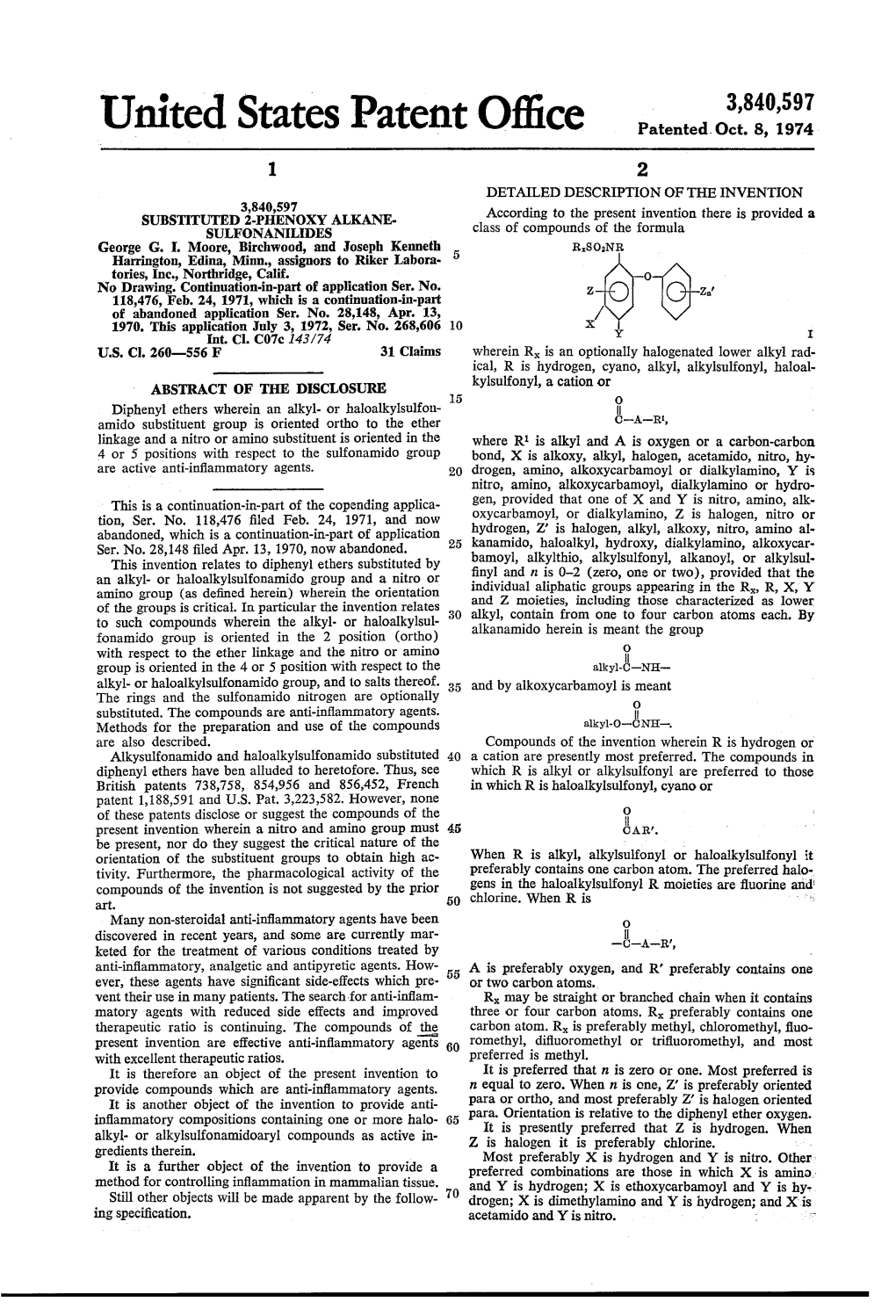 United States Patent Office Patented