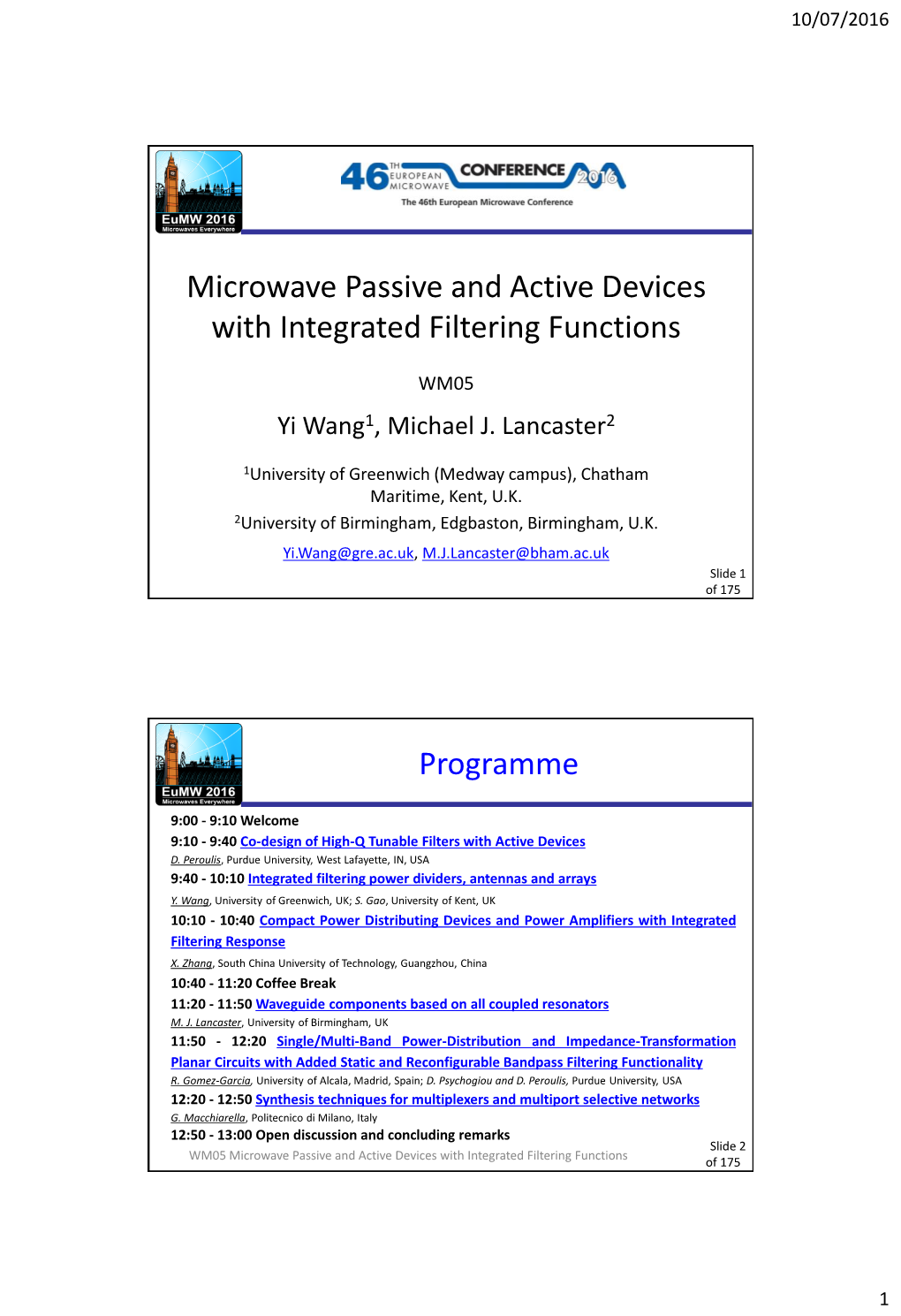 Microwave Passive and Active Devices with Integrated Filtering Functions