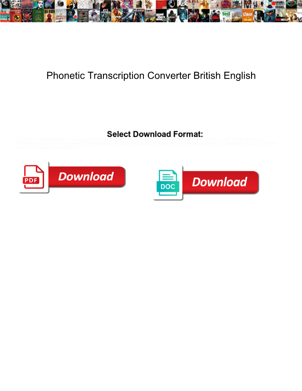 Phonetic Transcription Converter British English