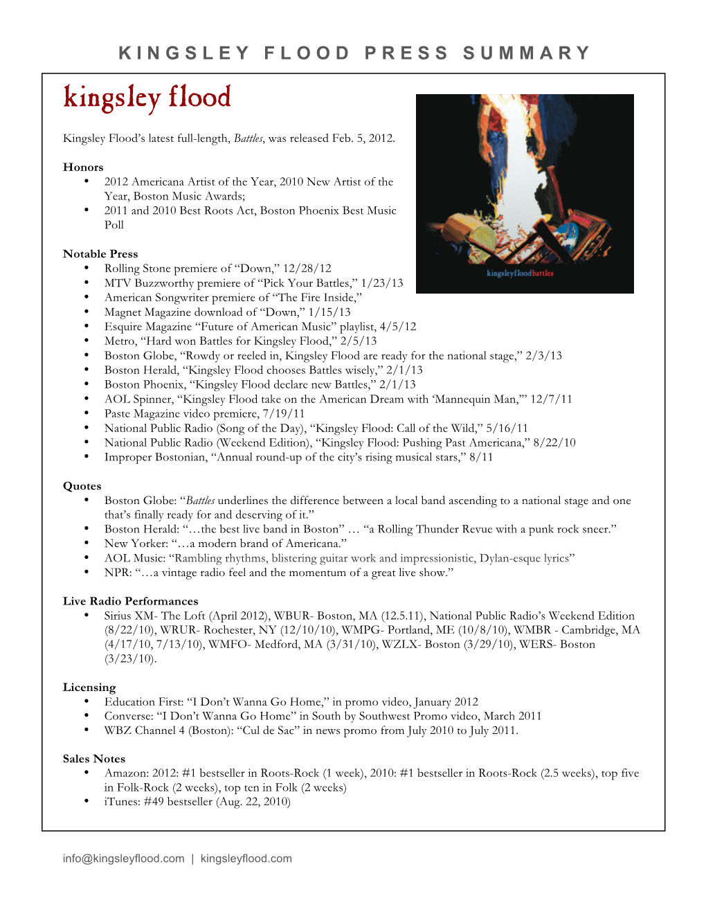 Kingsley Flood Press Sheet- 2.13