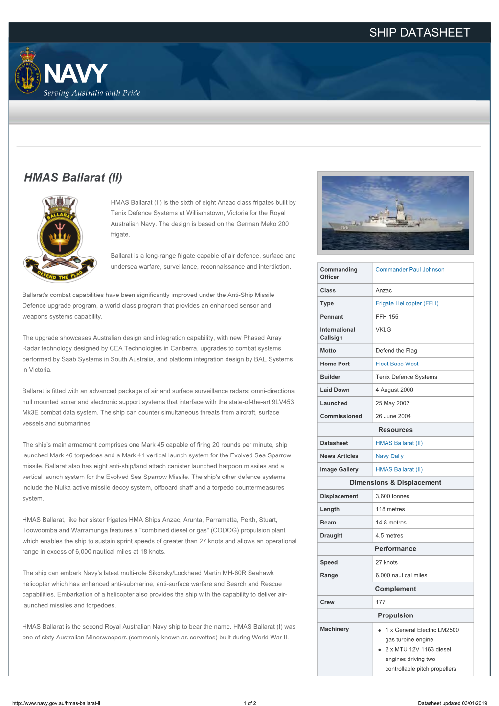 HMAS Ballarat (II)