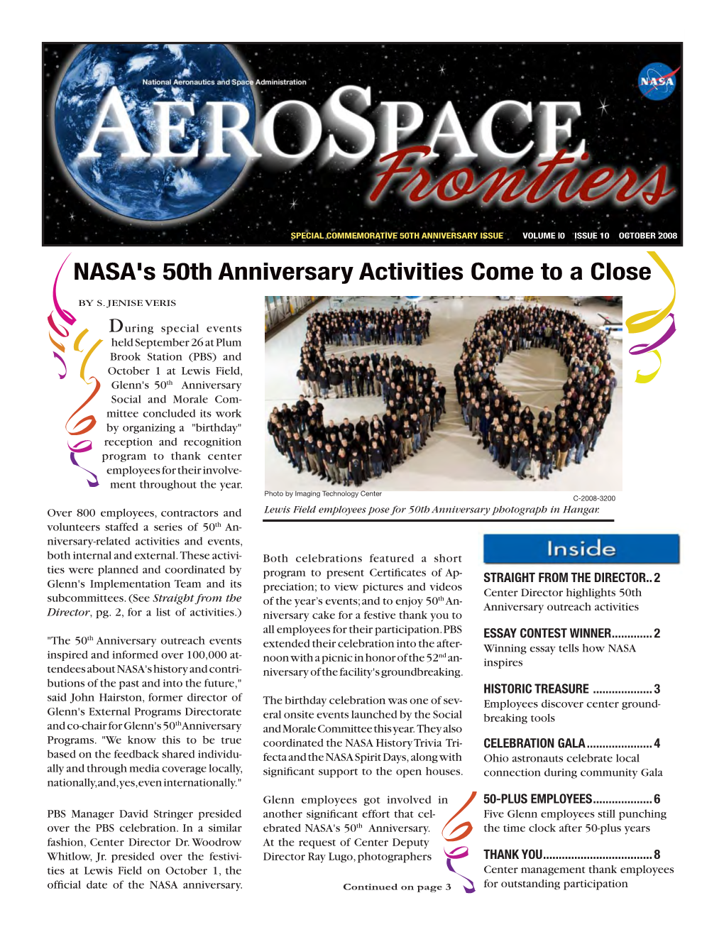 NASA's 50Th Anniversary Activities Come to a Close