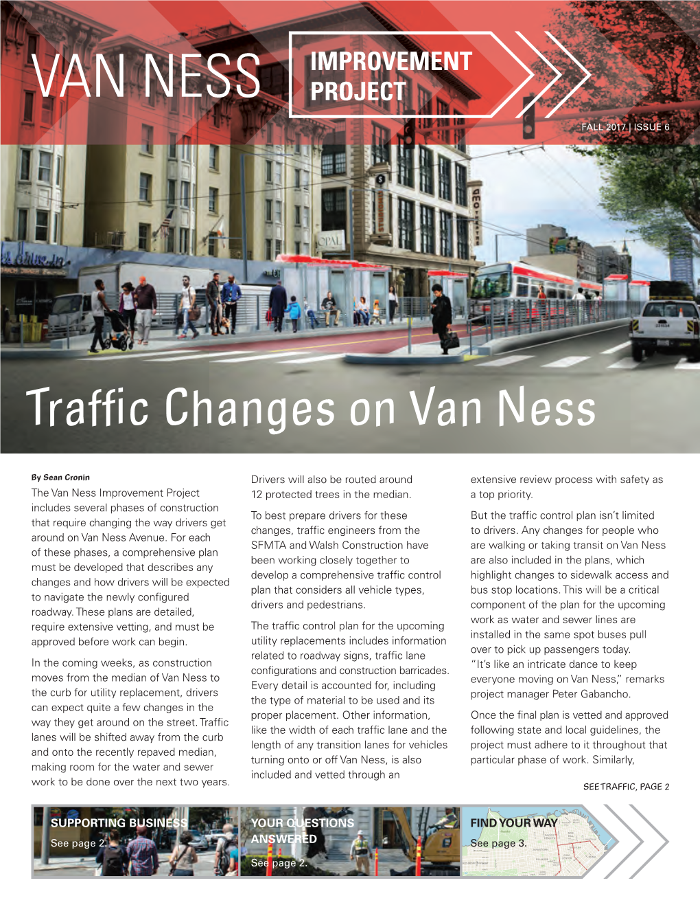Van Ness Improvement Project Newsletter, Fall 2017