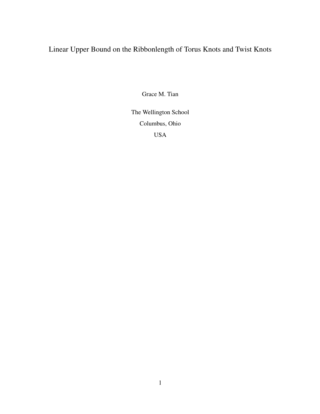 Linear Upper Bound on the Ribbonlength of Torus Knots and Twist Knots