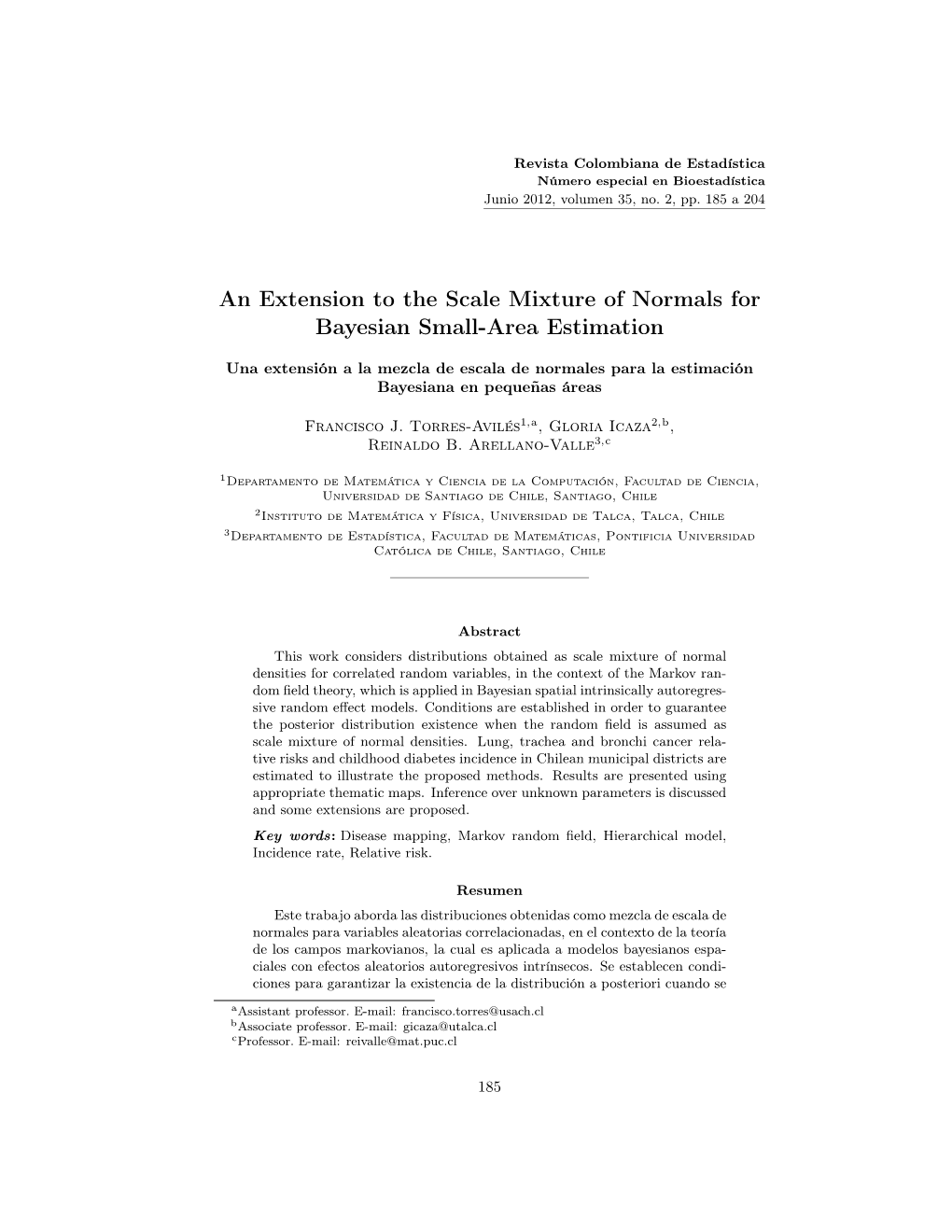 An Extension to the Scale Mixture of Normals for Bayesian Small-Area Estimation