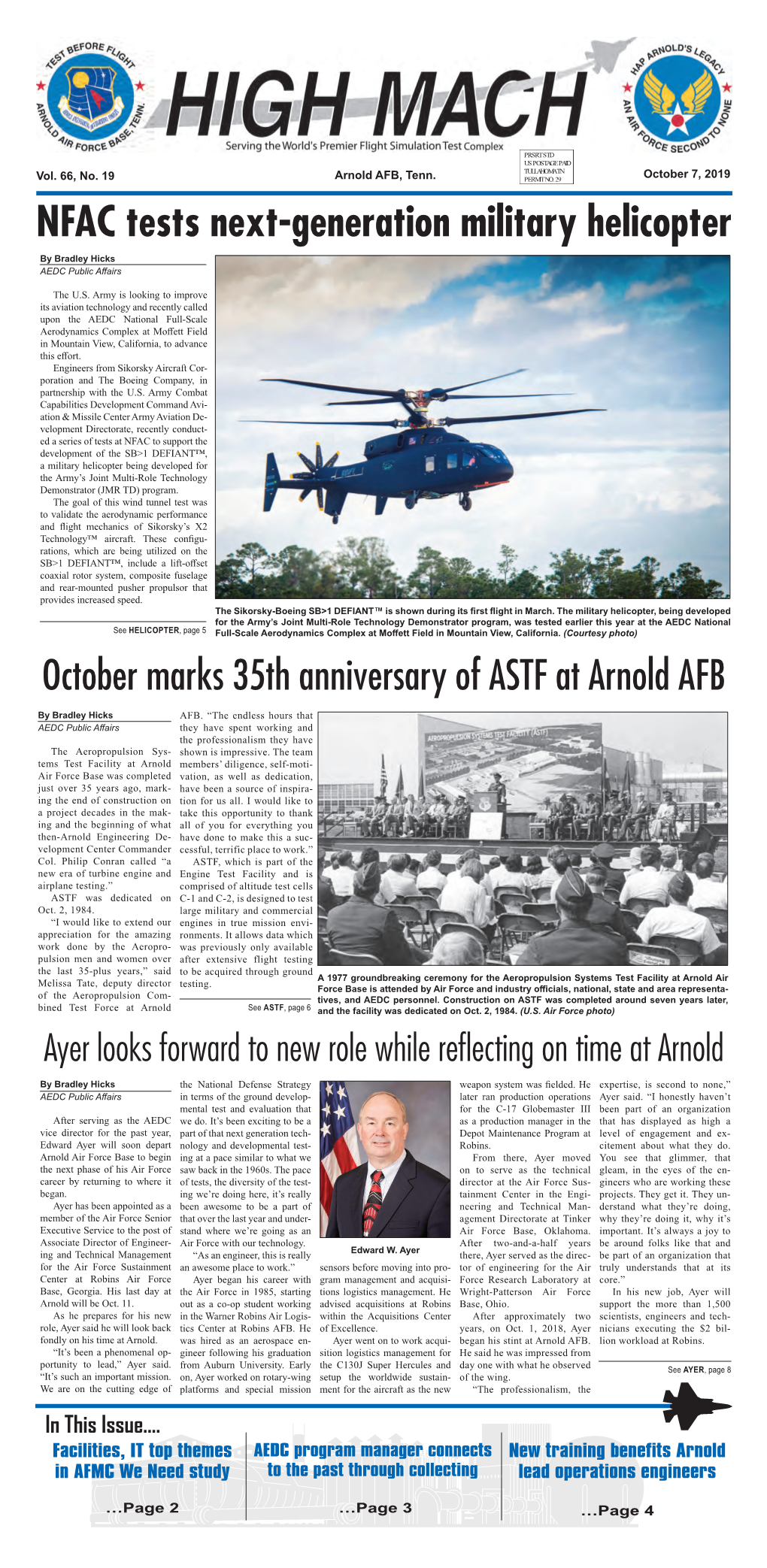 NFAC Tests Next-Generation Military Helicopter by Bradley Hicks AEDC Public Affairs