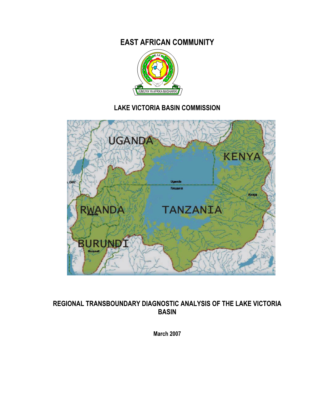 Regional Transboundary Diagnostic Analysis of the Lake Victoria Basin