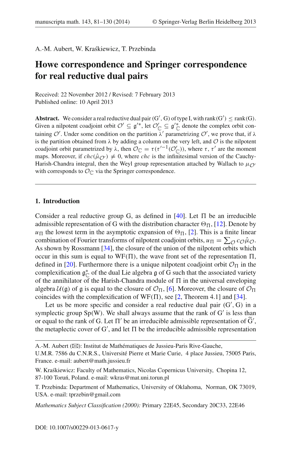 Howe Correspondence and Springer Correspondence for Real Reductive Dual Pairs