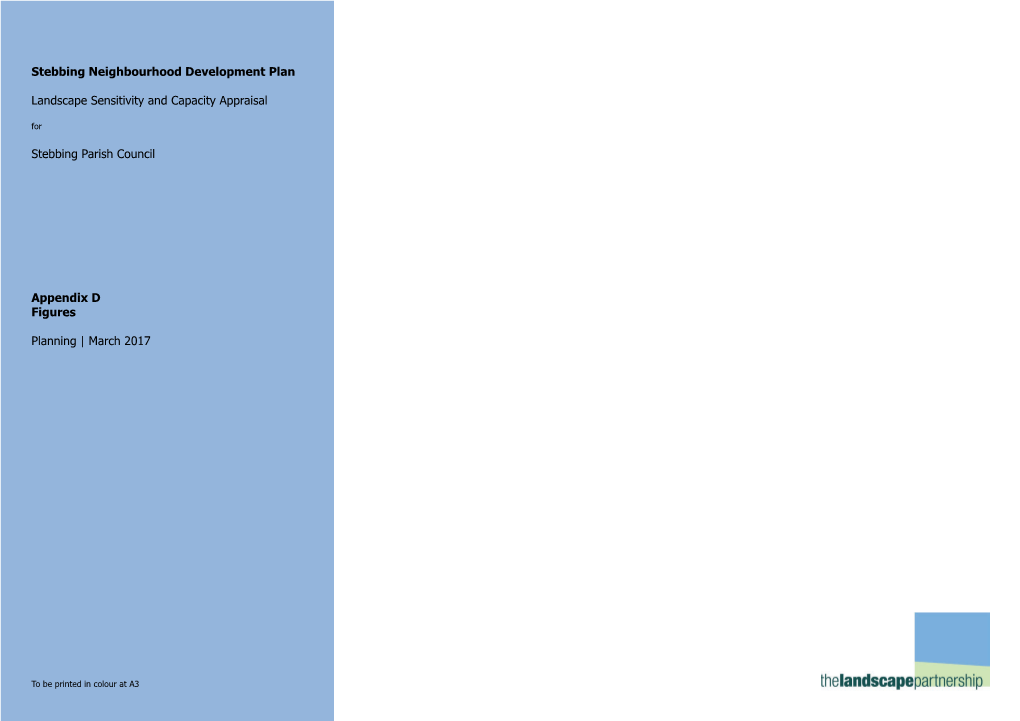 Stebbing Neighbourhood Development Plan Landscape Character Assessments - National, County and District Levels