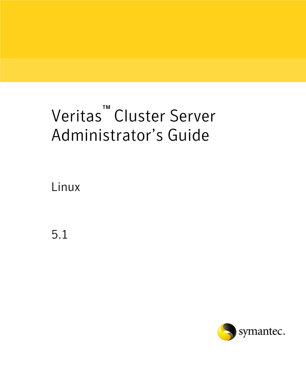 Veritas Cluster Server Administrator's Guide