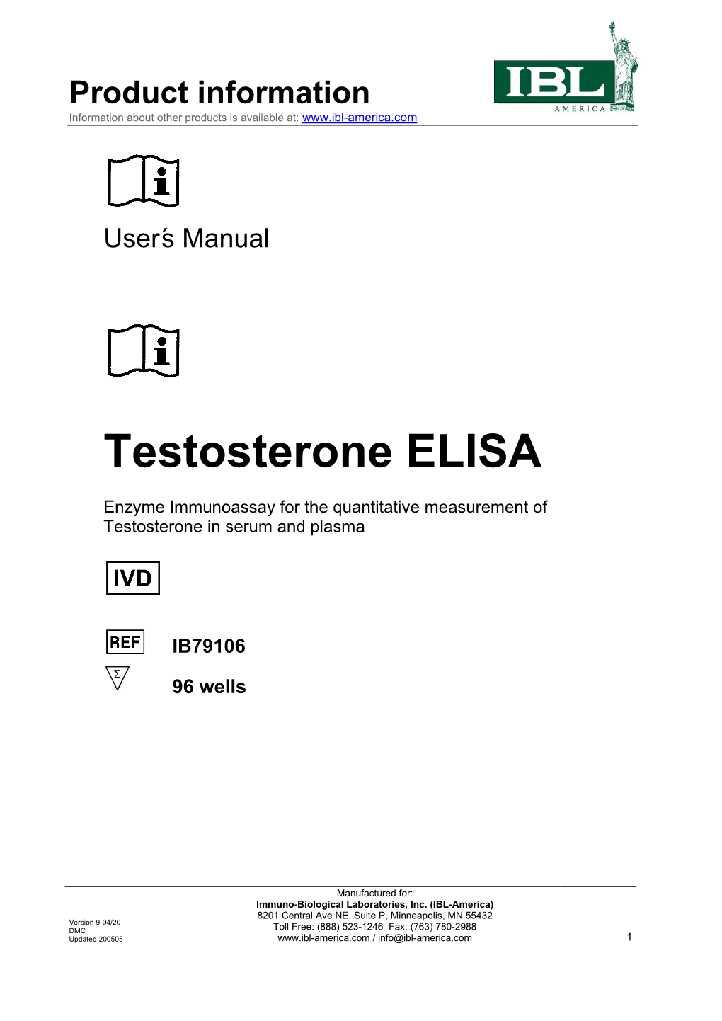 Testosterone ELISA