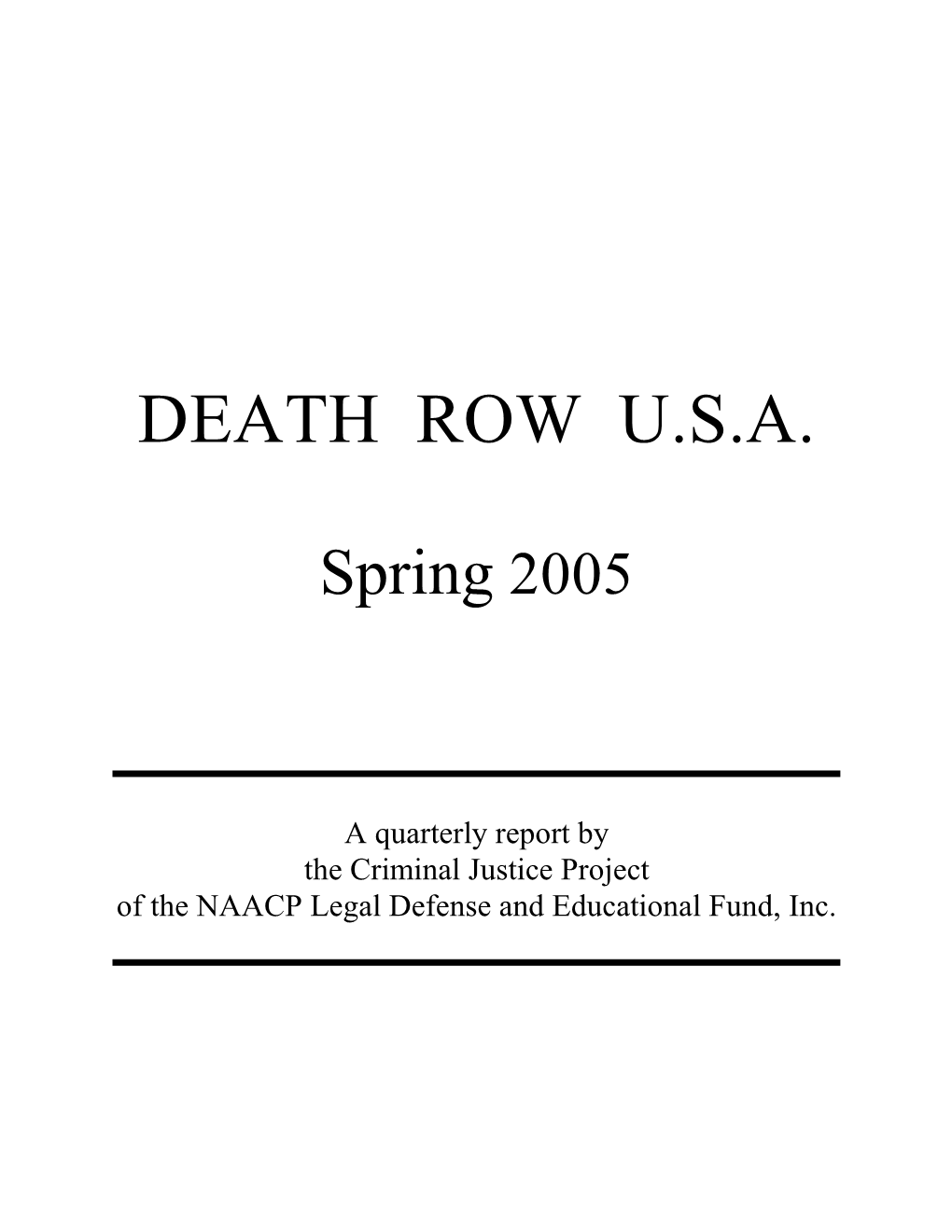 Death Row U.S.A