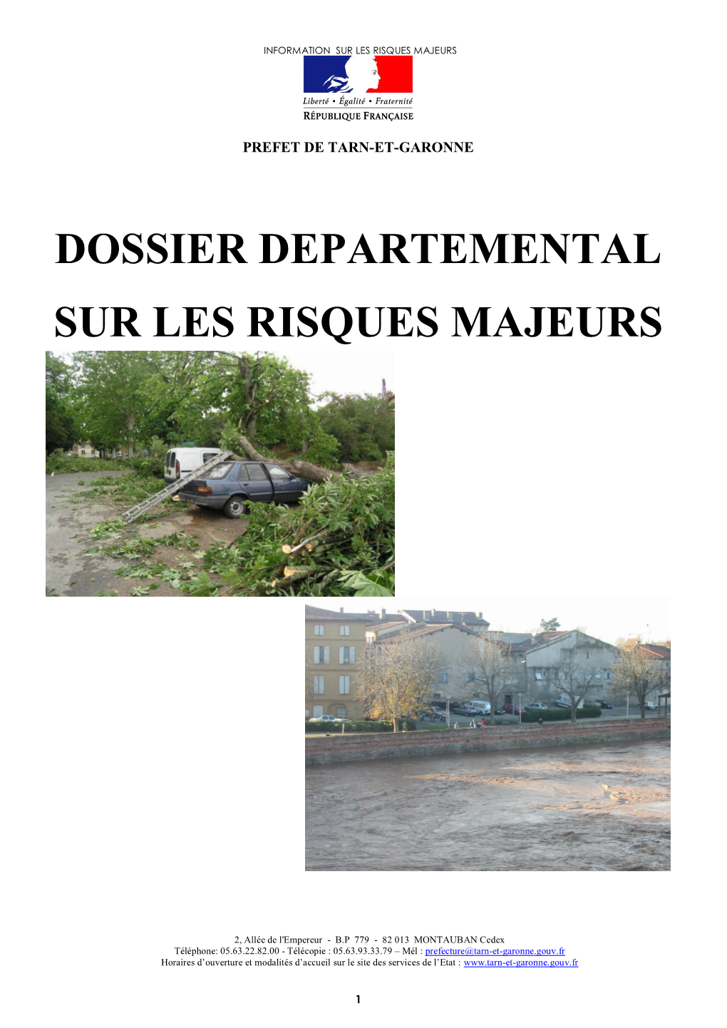 Dossier Departemental Sur Les Risques Majeurs