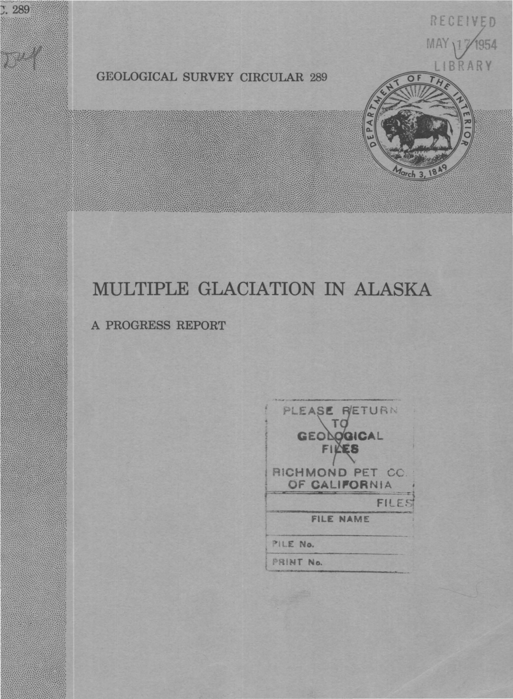 Multiple Glaciation in Alaska