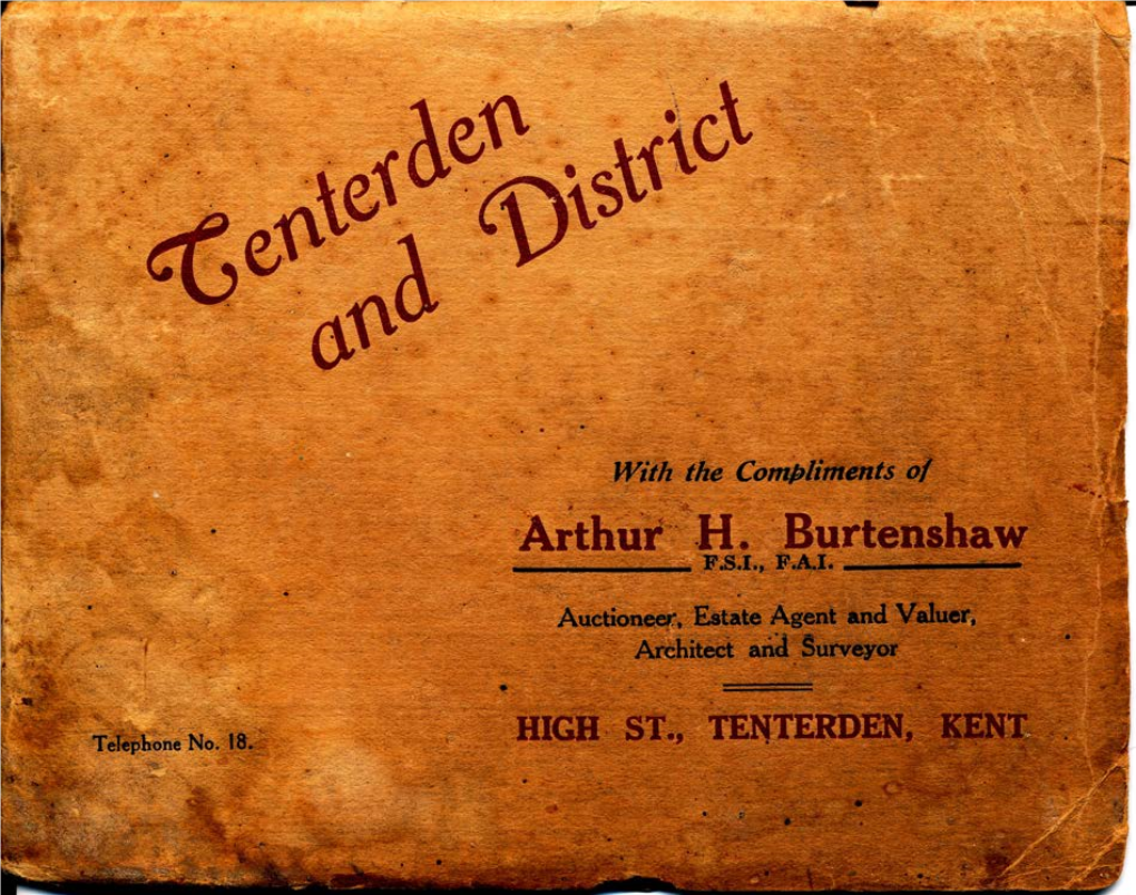 Tenterden and District Brochure 1924