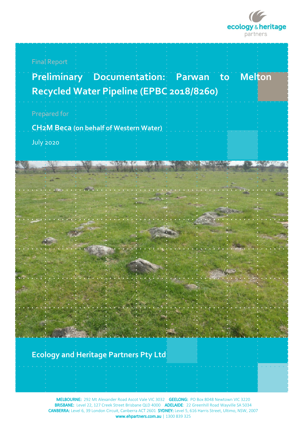 Preliminary Documentation: Parwan to Melton Recycled Water Pipeline (EPBC 2018/8260)