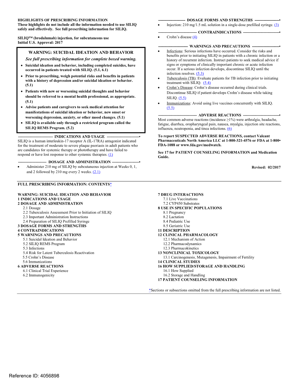 Siliq (Brodalumab)