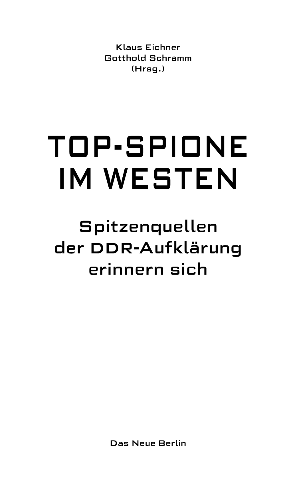 Top-Spione Im Westen