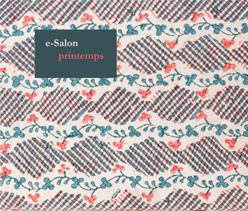 E-Salon Printemps AMANDA HALL RARE BOOKS