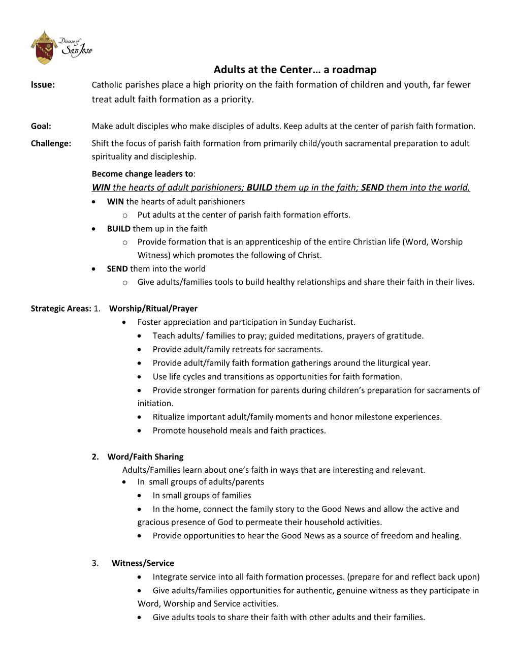 Adults at the Center a Roadmap