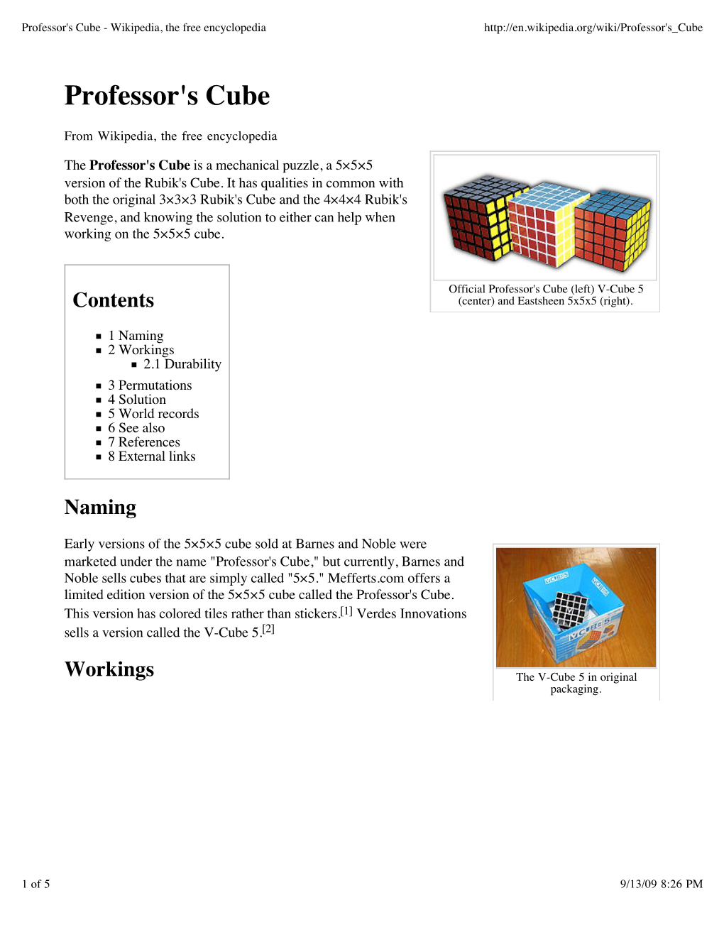 Professor's Cube - Wikipedia, the Free Encyclopedia