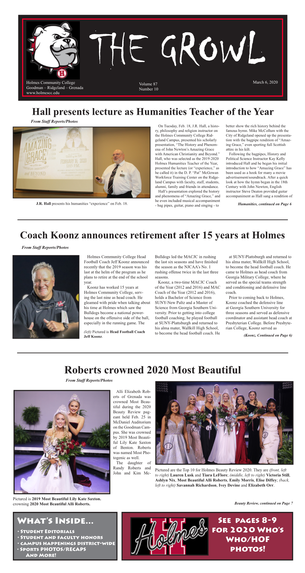 Roberts Crowned 2020 Most Beautiful from Staff Reports/Photos