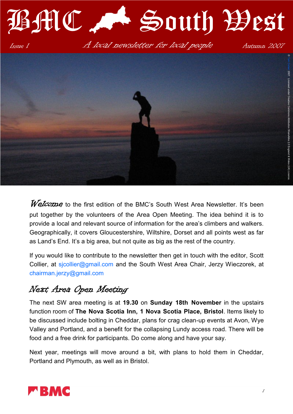 BMC South West Newsletter South Westautumn 2007