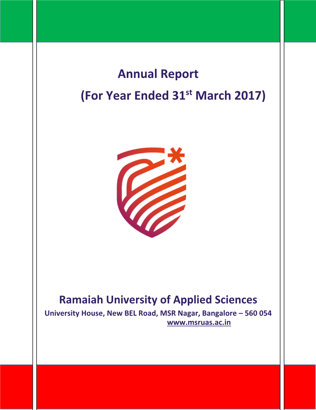 Annual Report (For Year Ended 31St March 2017)