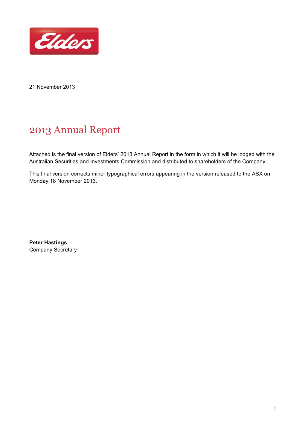 2013 Annual Report