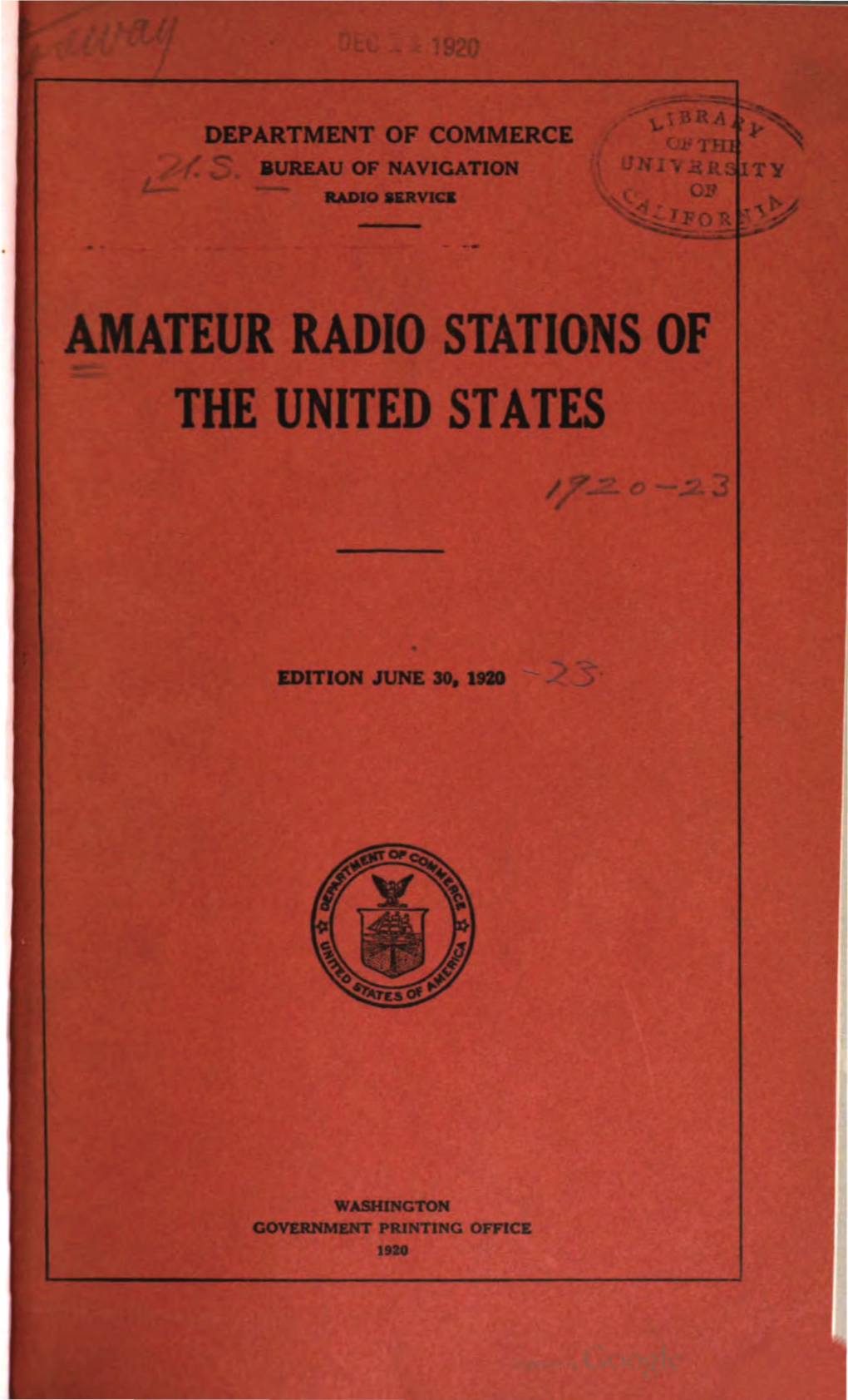 Amateur Radio Stations of the U.S