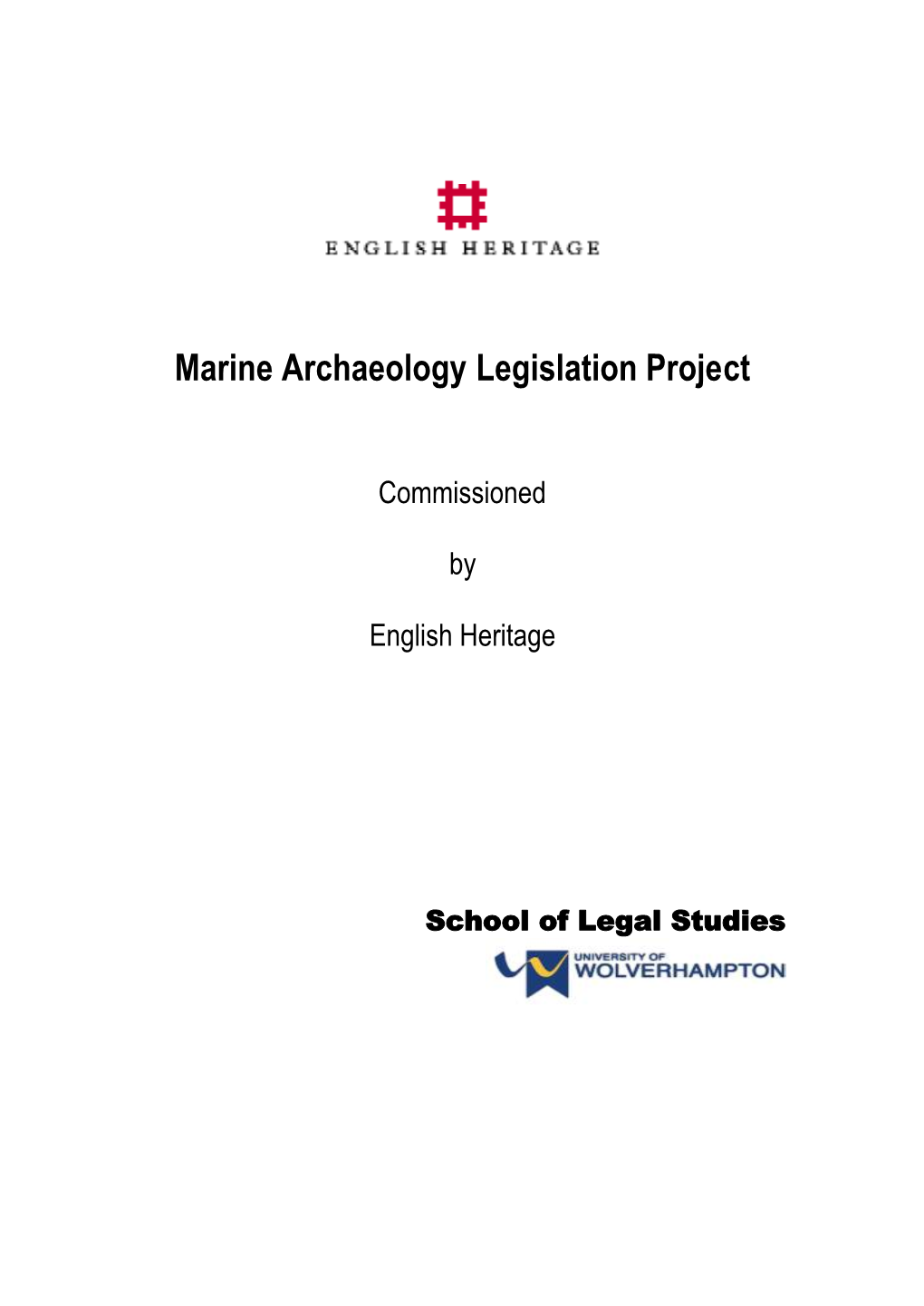 Marine Archaeology Legislation Project
