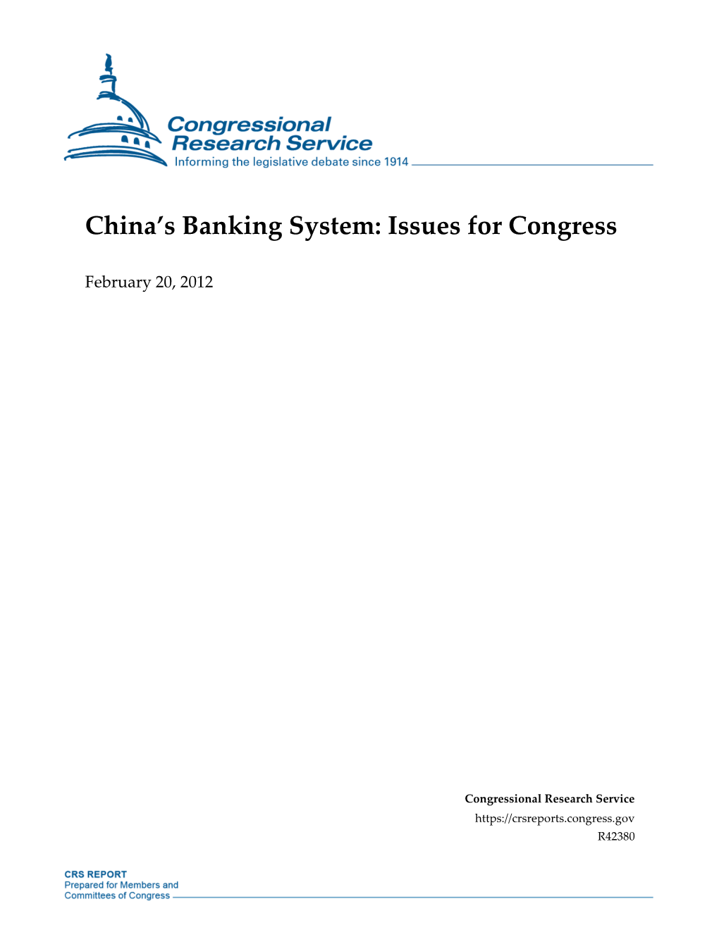 China's Banking System