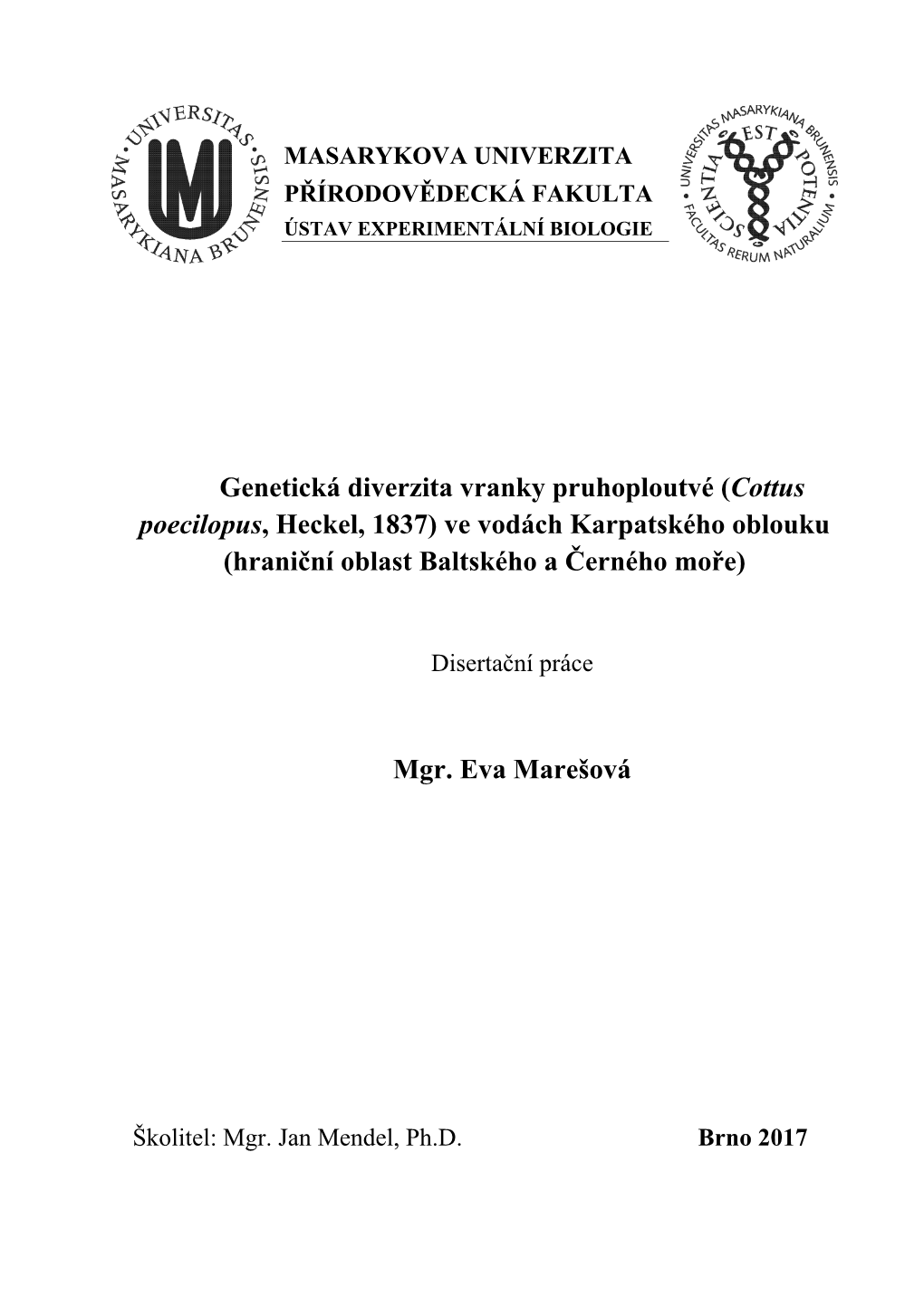 Vranka Pruhoploutvá, Rod Cottus, Haplotypy, Taxonomie, Fylogeneze, DNA Barcoding