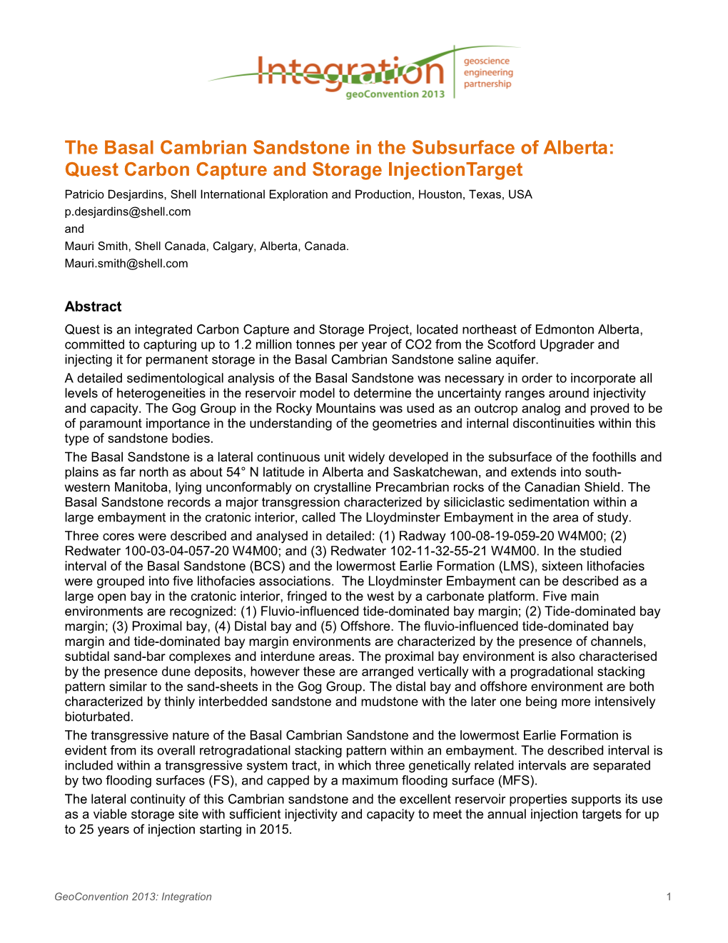 The Basal Cambrian Sandstone in the Subsurface of Alberta