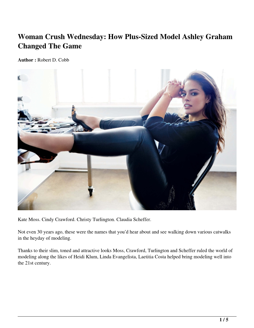 Woman Crush Wednesday: How Plus-Sized Model Ashley Graham Changed the Game