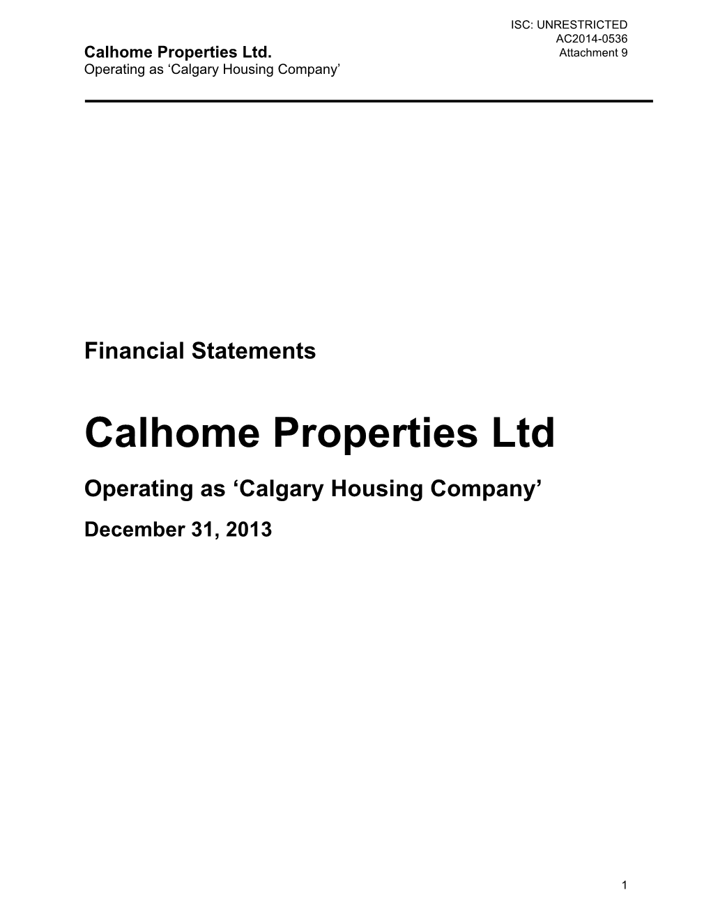 Calhome Properties Ltd