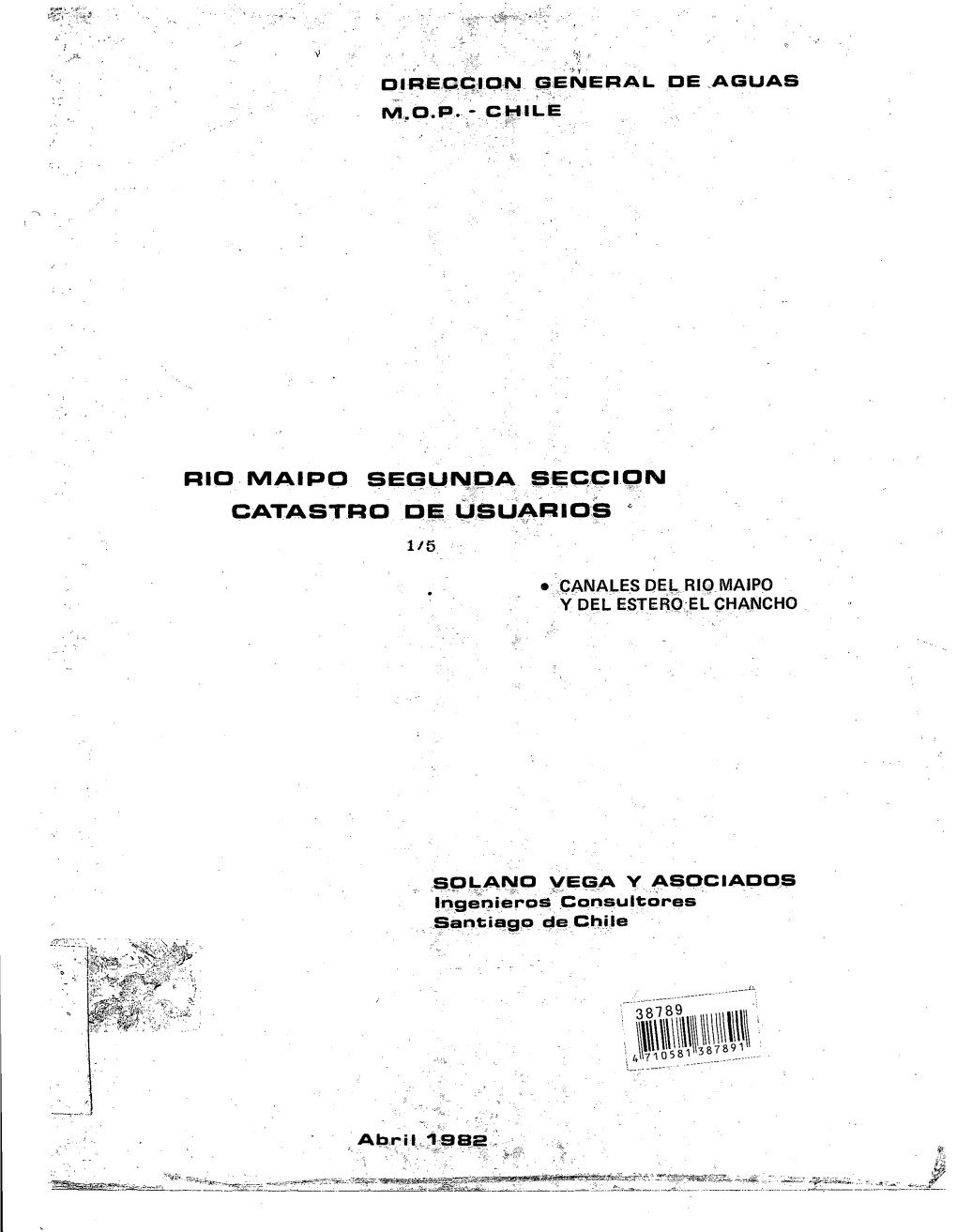 * Rio Maipo Segunda Eec.Ci.Dn Catastro De Úsúarios