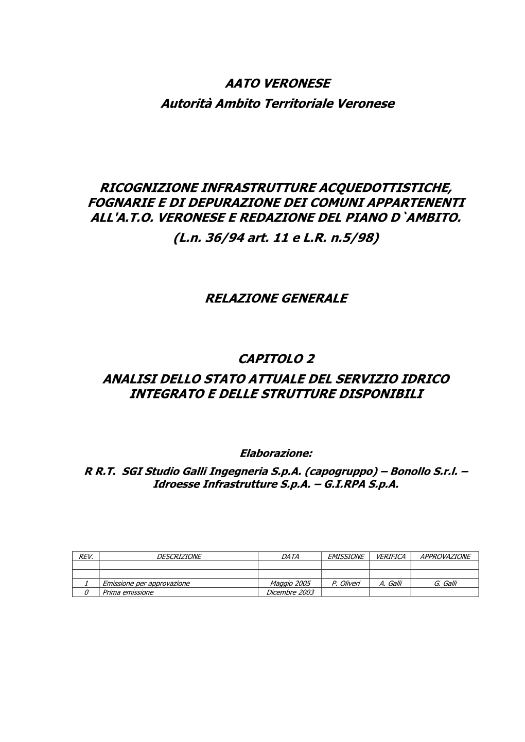 AATO VERONESE Autorità Ambito Territoriale Veronese