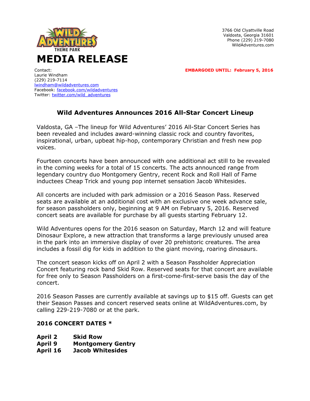 Media Release