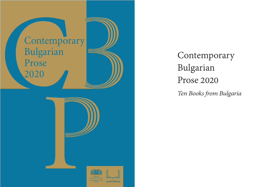 Contemporary Bulgarian Prose 2020 Ten Books from Bulgaria