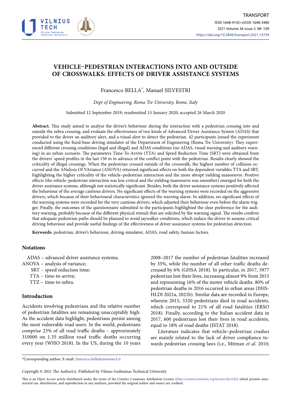 Effects of Driver Assistance Systems