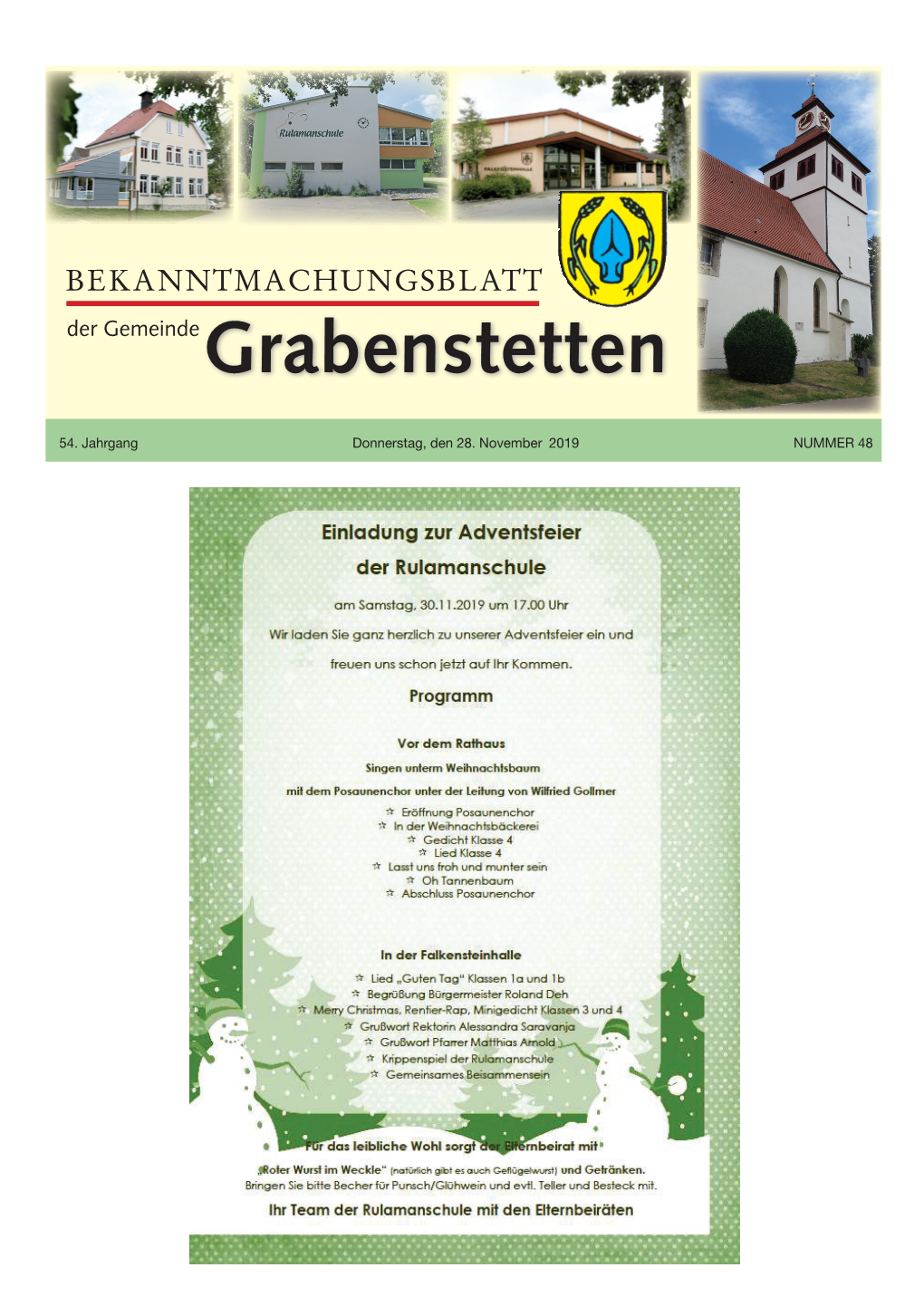 Mitteilungsblatt KW 48/2019