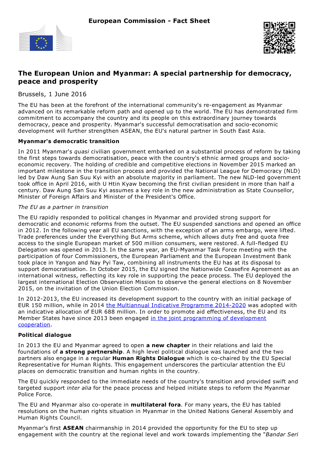 The European Union and Myanmar